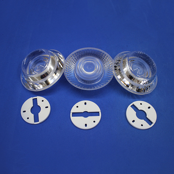 Οπτικός φακός COB LED, μοντέλο CR, PMMA, διαπερατότητα φωτός 98%, γωνίες δέσμης 12/24/36/60