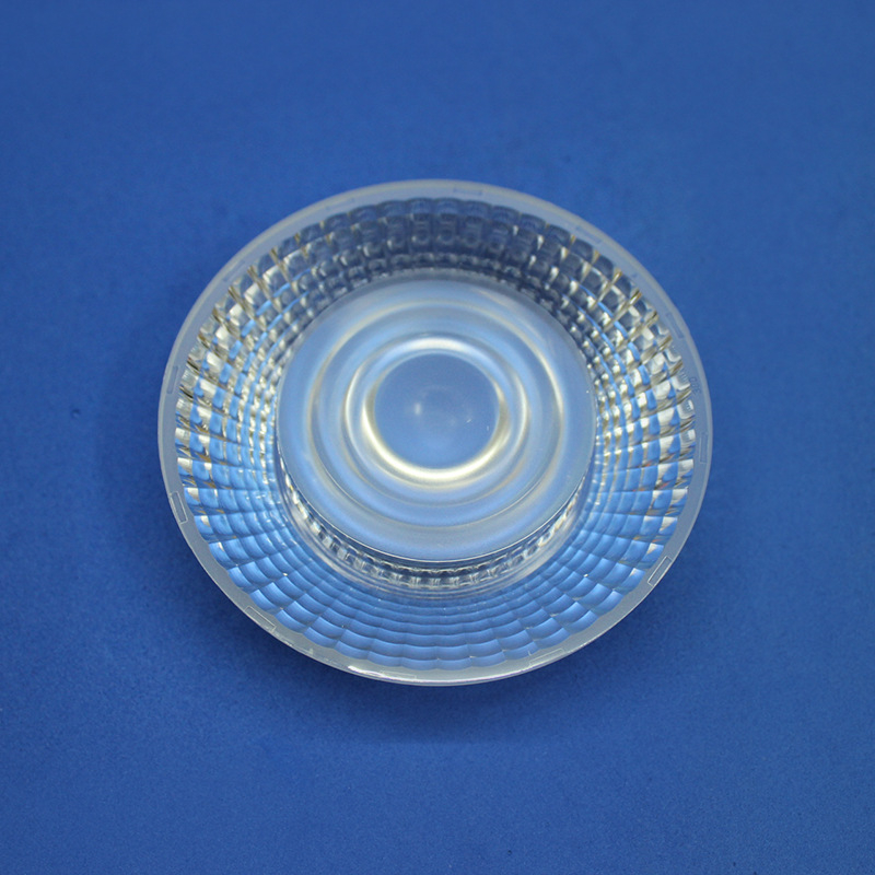 Οπτικός φακός COB LED, μοντέλο CR, PMMA, διαπερατότητα φωτός 98%, γωνίες δέσμης 12/24/36/60