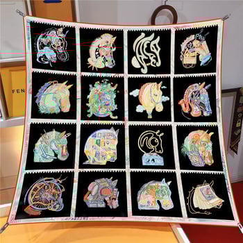 Twill poliészter négyszögletes sál gyorsan száradó funkcióval, napvédő és porvédő, minden évszakban viselhető