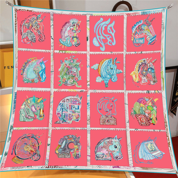 Twill poliészter négyszögletes sál gyorsan száradó funkcióval, napvédő és porvédő, minden évszakban viselhető