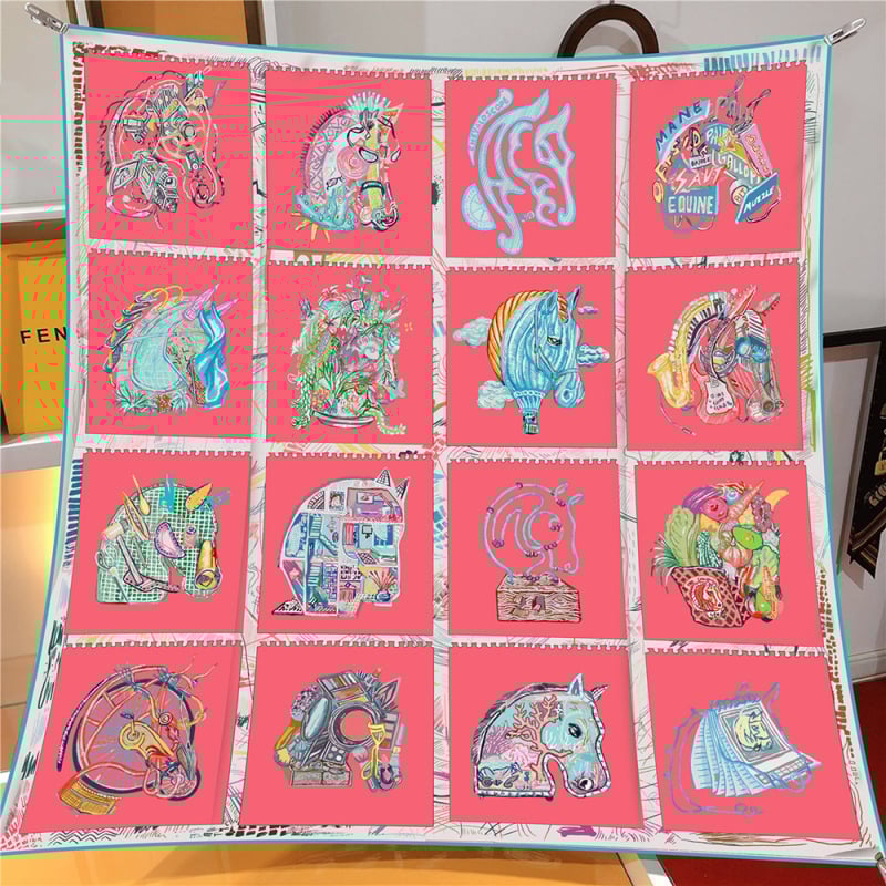 Twill poliészter négyszögletes sál gyorsan száradó funkcióval, napvédő és porvédő, minden évszakban viselhető