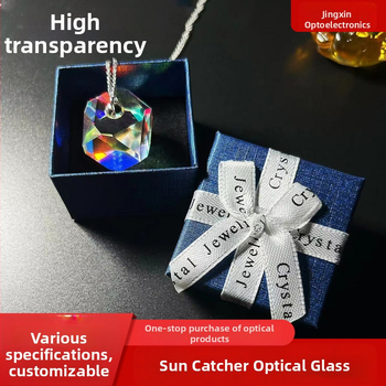 Sun catcher privjesak s optičkim staklom, šarenu prizmu, kubičnim ogledalom i konkavno-konveksnom lećom