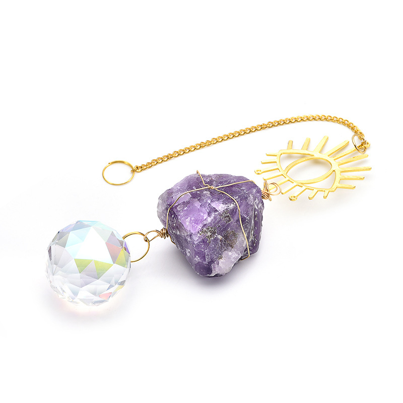 Pandantiv din cristal cu prismă, ornament cu clopoțel pentru fereastra grădinii