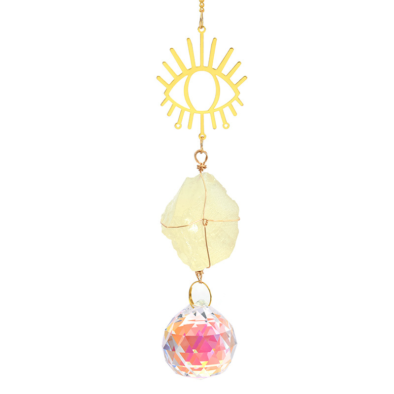 Pandantiv din cristal cu prismă, ornament cu clopoțel pentru fereastra grădinii