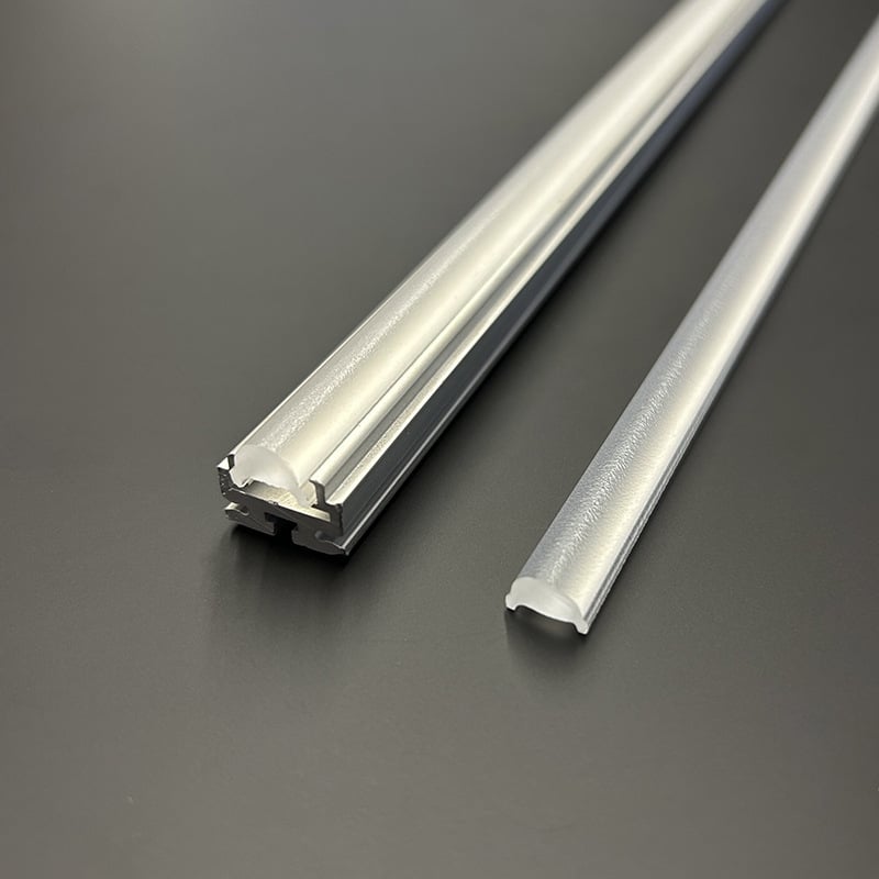 LED γραμμικός φακός, ακρυλικός εξώθητος φακός, δέσμη 45°, διαπερατότητα φωτός 89–92%, μοντέλο DHT-G-0023