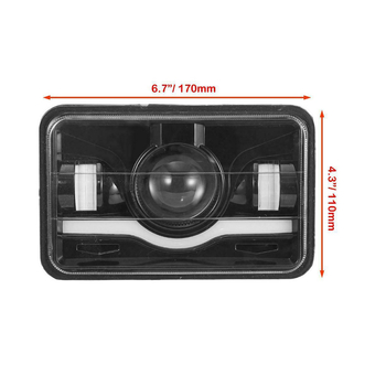 Far LED pentru Jeep Wrangler, 4000 lm, 12V, 40W, IP67, durată 50.000 ore