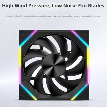 Ice Extreme Hero DXK-00037 számítógép-ház ventilátor ARGB szinkronnal, PWM intelligens hőmérséklet-vezérlés, nagy teljesítményű hűtés