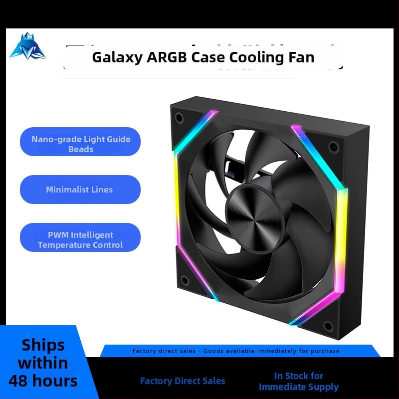 Ice Extreme Hero DXK-00037 számítógép-ház ventilátor ARGB szinkronnal, PWM intelligens hőmérséklet-vezérlés, nagy teljesítményű hűtés