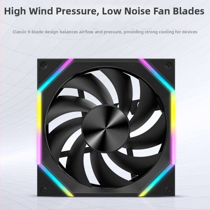 Ice Extreme Hero DXK-00037 számítógép-ház ventilátor ARGB szinkronnal, PWM intelligens hőmérséklet-vezérlés, nagy teljesítményű hűtés