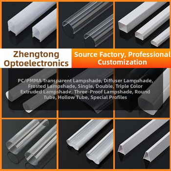 Φωτιστικό LED με φακό σε προφίλ, διαφανές σώμα PC, μετάδοση 99%, γωνίες δέσμης 30°/60°/90°