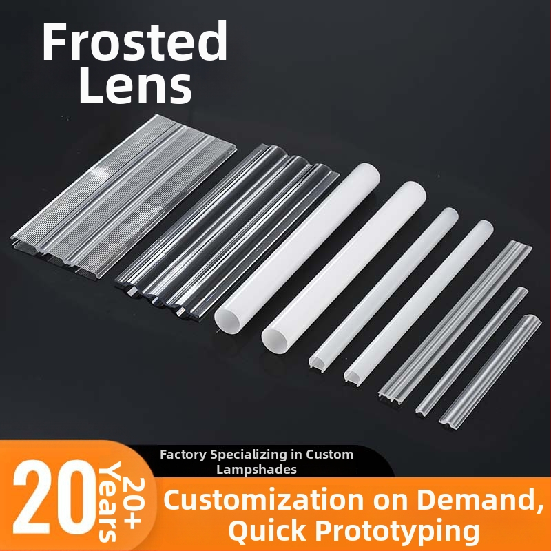 Φωτιστικό LED με φακό σε προφίλ, διαφανές σώμα PC, μετάδοση 99%, γωνίες δέσμης 30°/60°/90°