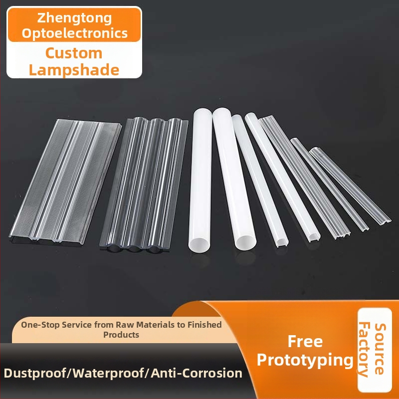 Φωτιστικό LED με φακό σε προφίλ, διαφανές σώμα PC, μετάδοση 99%, γωνίες δέσμης 30°/60°/90°