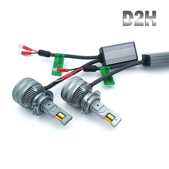 D2H LED prednja svjetla za automobilsku leću: nadogradnja s 35W Xenon na 65W LED uz trostruku svjetlinu