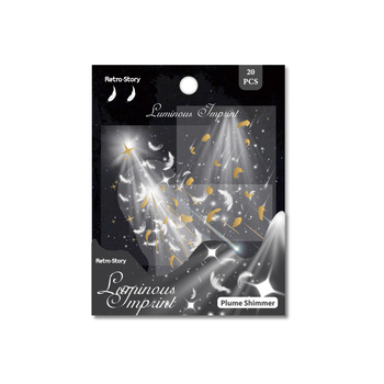 Pachet de etichete PET pentru planner – Material DIY pentru jurnal, 20 foi, 6 stiluri, 14 g