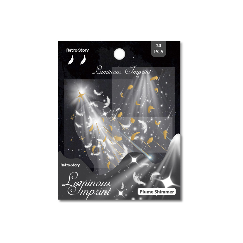 Pachet de etichete PET pentru planner – Material DIY pentru jurnal, 20 foi, 6 stiluri, 14 g