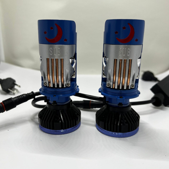 H4 LED prednja svjetlosna žarulja s četiri bakrene cijevi – 75W, 9-16V, 8800lm, bakar + aluminijska legura