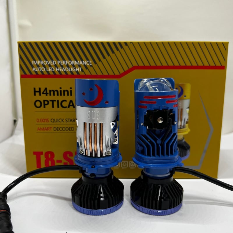 H4 LED prednja svjetlosna žarulja s četiri bakrene cijevi – 75W, 9-16V, 8800lm, bakar + aluminijska legura