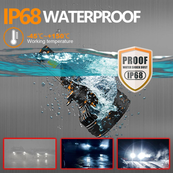 Faruri LED pentru autovehicul – All-in-One pentru faruri lungi și apropiate, model T8, 12V, 110W, 11000LM, IP67