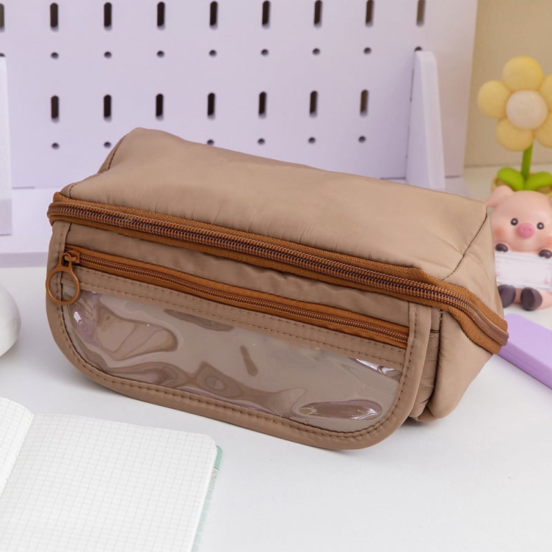 Θήκη μολυβιών με πρισματικό σχεδιασμό, Seven Buckets, ύφασμα Oxford, unisex, κορεατικό στυλ