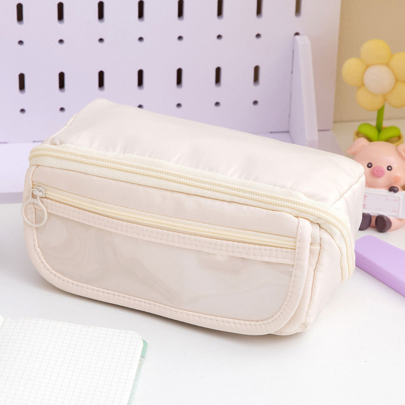 Θήκη μολυβιών με πρισματικό σχεδιασμό, Seven Buckets, ύφασμα Oxford, unisex, κορεατικό στυλ