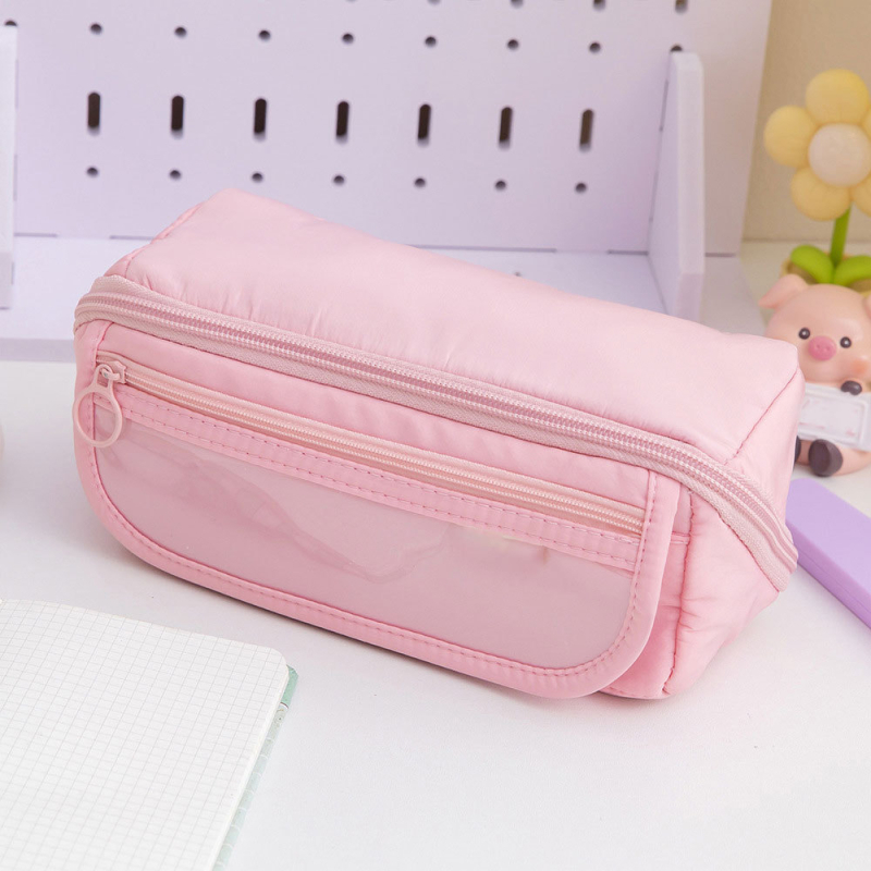 Θήκη μολυβιών με πρισματικό σχεδιασμό, Seven Buckets, ύφασμα Oxford, unisex, κορεατικό στυλ