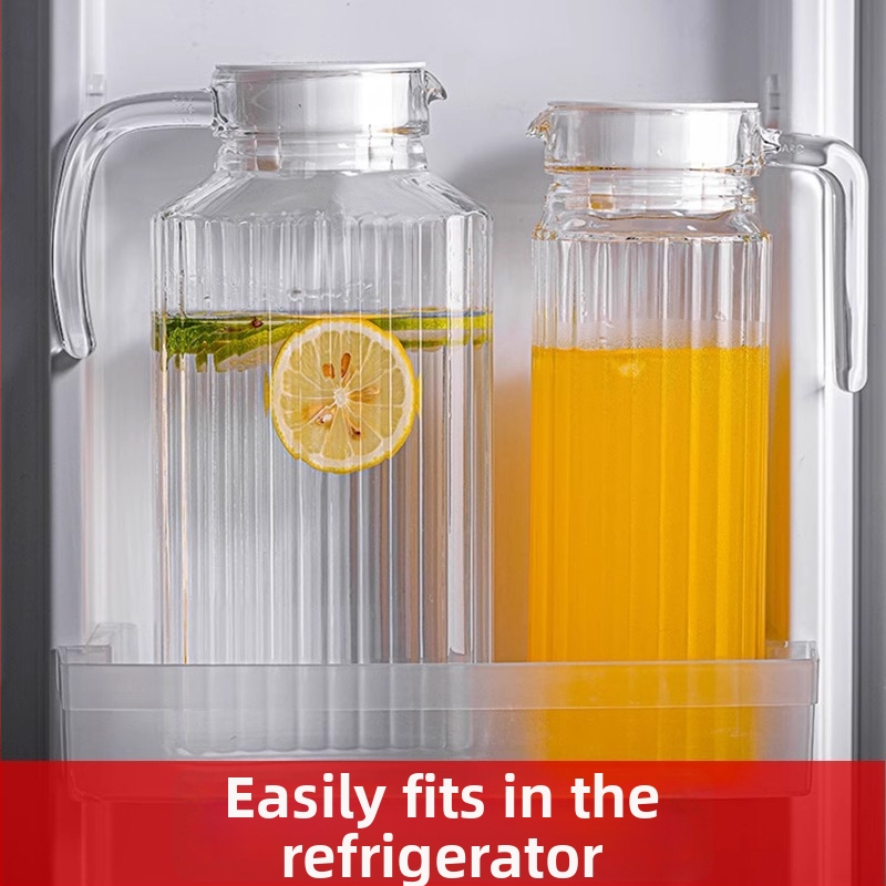 Γυάλινο μπουκάλι νερού, ανθεκτικό σε υψηλές θερμοκρασίες, με μεγάλη χωρητικότητα, παχύτερο σώμα, με μοτίβο πάγου