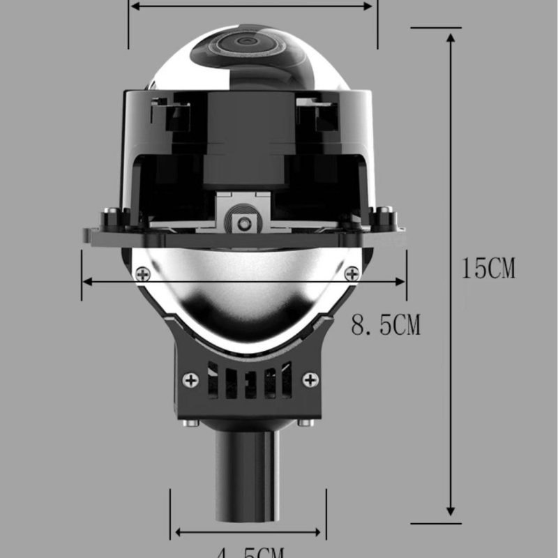 Automobilski LED far s dvostrukom lećom – Universalno, 12V, 45W, IP68, 13200 lm