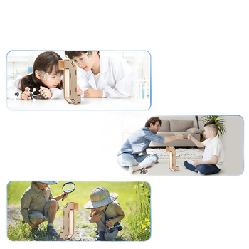 Periszkóp DIY készlet — fa alapanyag, interaktív tudományos projekt 7–14 éveseknek, fejleszti a kézügyességet