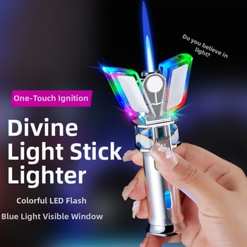 Brichetă metalică cu butan, reutilizabilă, rezistentă la vânt, cu imprimare de siglă și personalizare