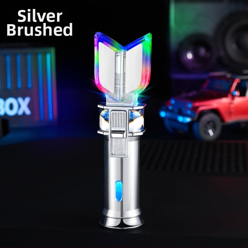 Brichetă metalică cu butan, reutilizabilă, rezistentă la vânt, cu imprimare de siglă și personalizare