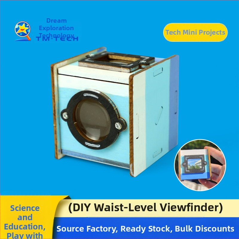 Vizor optic DIY la talie — Jucărie STEM pentru fizică, lemn, electric, kit educațional multifuncțional pentru 7–14 ani