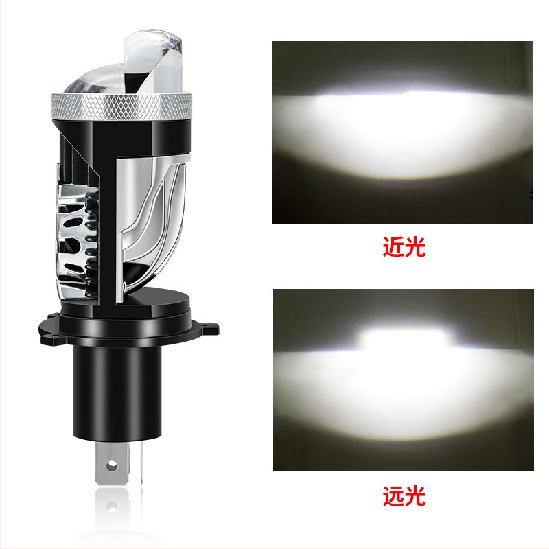 H4 LED prednje svjetlo za automobile s dvostrukim snopom i laserskom lećom, direktno priključivanje, 65W, 24V, 6000–12000 lm, univerzalna kompatibilnost