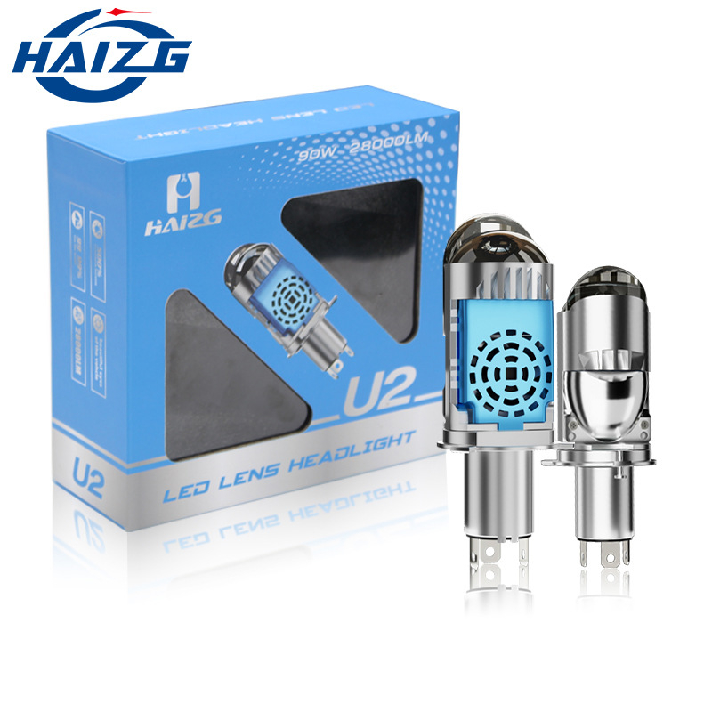 HAIZG LED far automobila U2 matrica dvostruka leća, 90W, 9-48V, 28000 lm, IP67, 50000 h