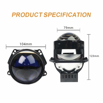 LED prednje svjetlo s laserskim lećama - LED izvor 3570, kućište od aluminija, IP65, 8500 lm