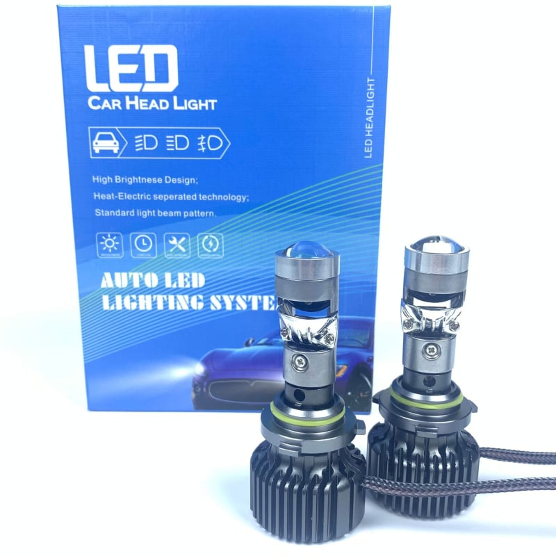 GOONGO LED prednje svjetlo automobila s malom lećom GO-68, 70W, 12V, 35000LM, vijek trajanja 5000 sati