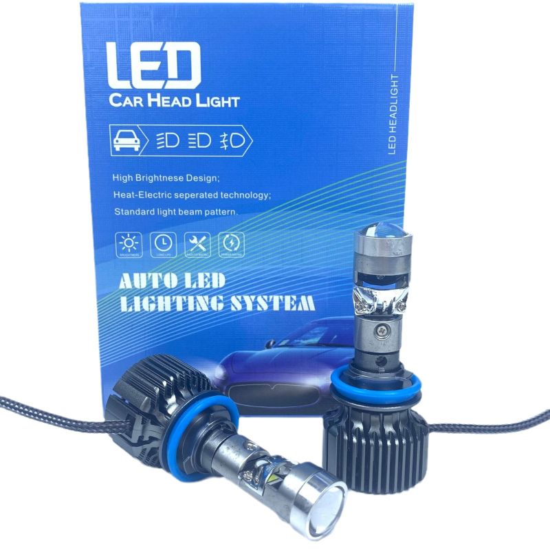 GOONGO LED prednje svjetlo automobila s malom lećom GO-68, 70W, 12V, 35000LM, vijek trajanja 5000 sati