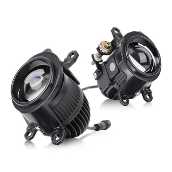 Automobilsko svjetlo za maglu s dvostrukim snopom i prozirnom lećom – LED, 12V, 5500LM, IP68, aluminijska legura