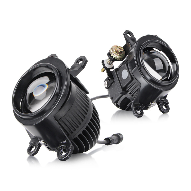 Automobilsko svjetlo za maglu s dvostrukim snopom i prozirnom lećom – LED, 12V, 5500LM, IP68, aluminijska legura