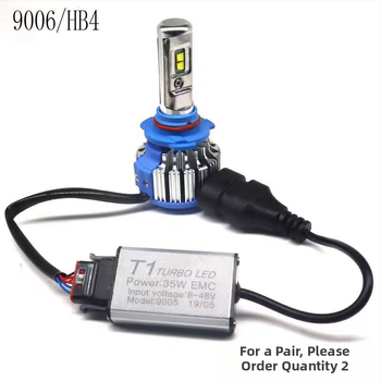 TCYATO T1S LED prednja svjetla za auto H7, H11 i 9005 s LED diodama i vlastitom lećom, aluminijska legura, 12–24V