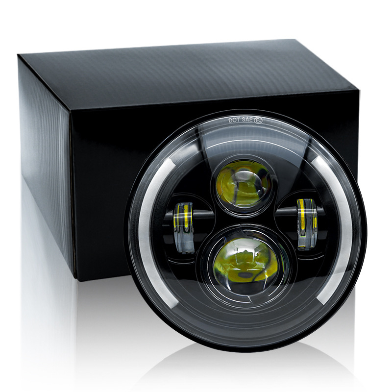 7-inčni LED polukružni far s četiri LED diode za off-road vozila i motocikle