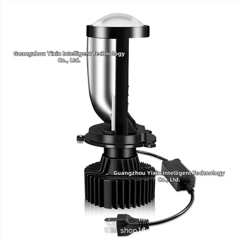 LED automobilno prednje svjetlo s fisheye lećom, integrirani H4 visoki/niži snop, 38W 12V IP67 aluminijsko kućište