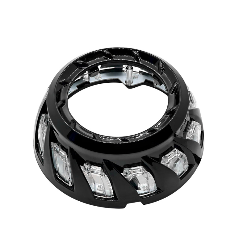 3-inčni LED spiralni Angel Eye – integrirani poklopac svjetla s upravljanjem putem aplikacije, dekorativni poklopac leće