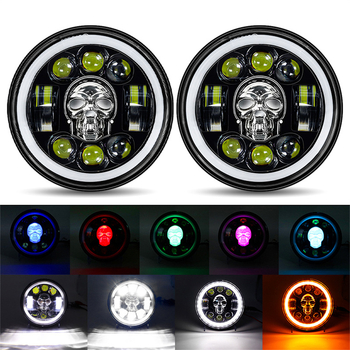 Wrangler Skull LED far za terenska vozila, 35W, 9-36V, IP67, LED 3535, vijek trajanja 50.000 sati