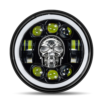 Wrangler Skull LED far za terenska vozila, 35W, 9-36V, IP67, LED 3535, vijek trajanja 50.000 sati
