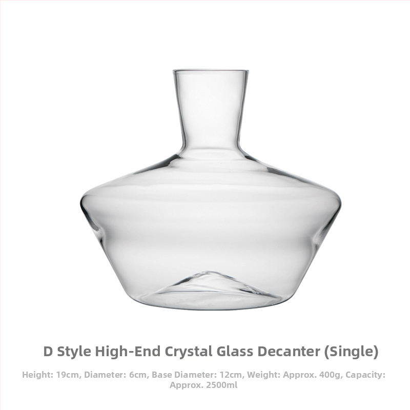 GENIYA krištáľový dekantér, kapacita 1000 ml a viac, moderný minimalistický štýl