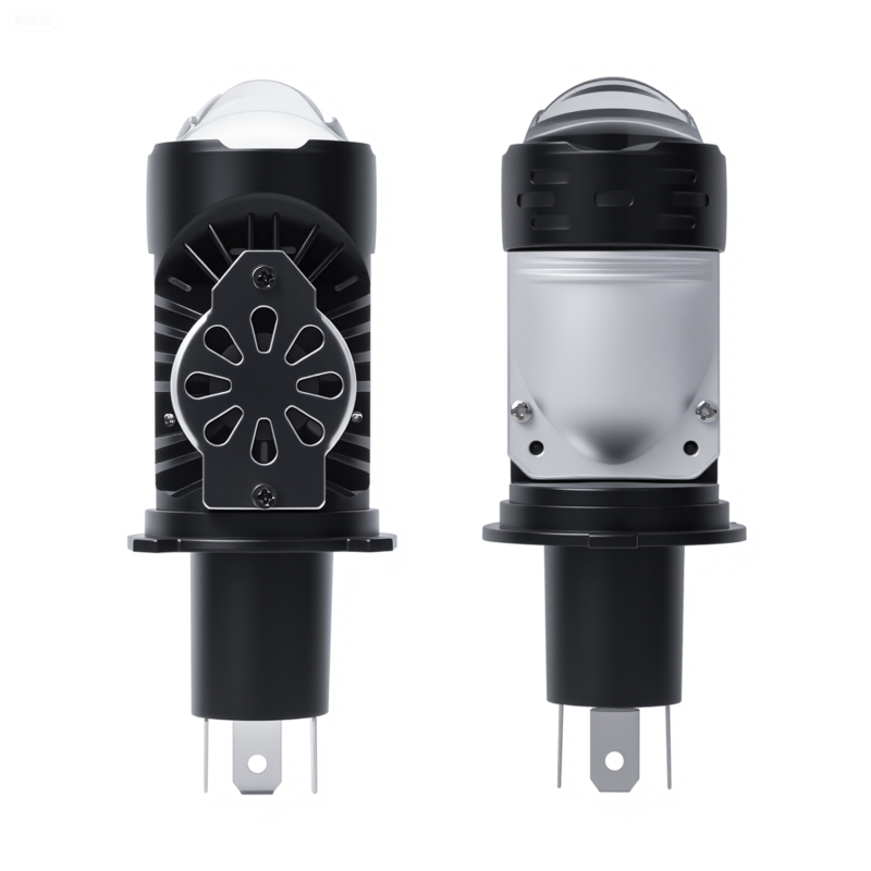 H4 LED prednje svjetlo za auto s lećom, dvostruki visok/niski snop, plug-in