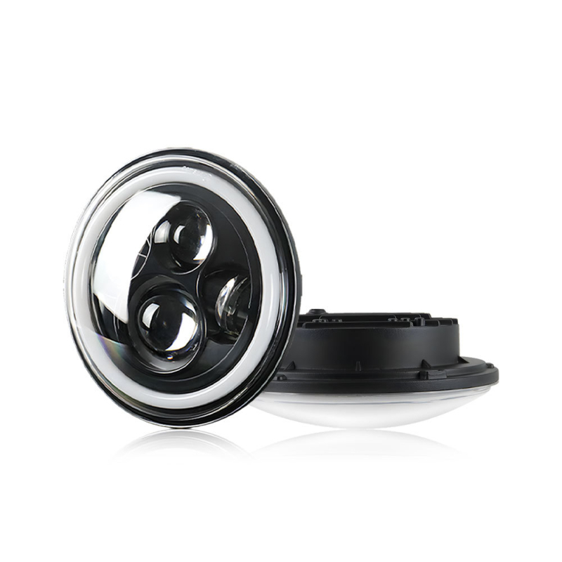 7-inčni Wrangler far s četiri LED diode i kružnom Angel Eye lećom za automobile i motocikle