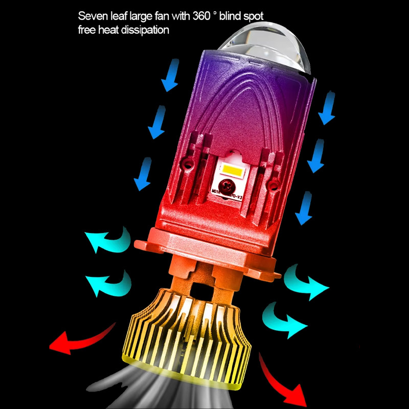 Automobilske LED svjetla, 55W visoki snop / 36W niski snop, 12-24V, 3000lm, IP68, univerzalni model