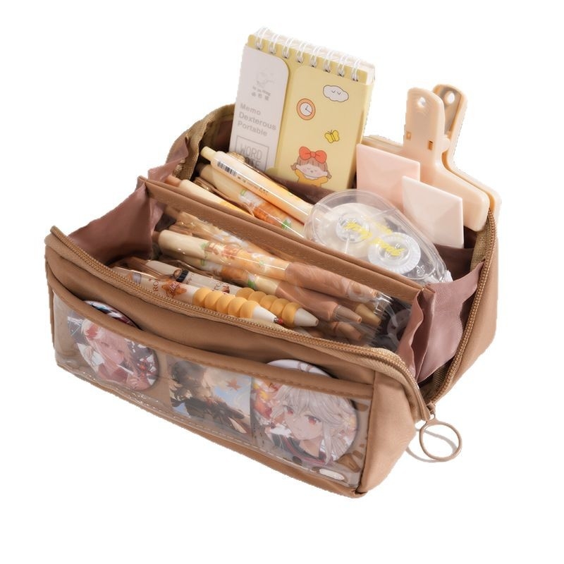 Quya θήκη μολυβιών από καμβά – Μεγάλη χωρητικότητα, Unisex, Κορεατικού στυλ