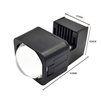 LED kettős fókuszú lencsés fényszóró modul autókhoz és motorkerékpárokhoz, univerzális kompatibilitás, 45W, 9–16V, 3700lm, IP68, 30000h